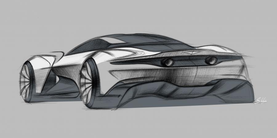 Эскиз Aston Martin Vanquish Vision Concept 2019 года  (фото 10 из 11)
